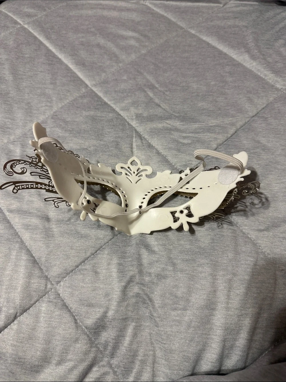 Silver Venetian Masquerade Eye Mask - Unbranded